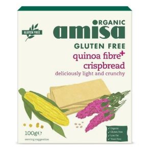 Crispbread (painici) cu quinoa Fibre Plus fara gluten eco-bio 100g - Amisa
