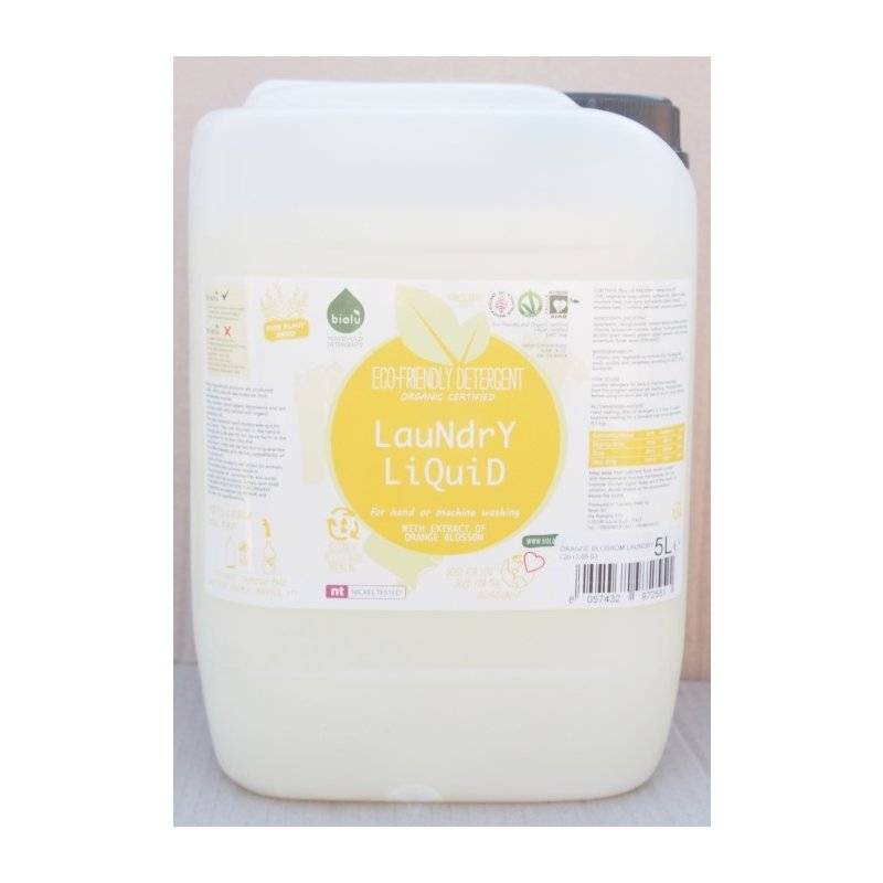 Detergent eco lichid rufe albe si colorate portocale 5l BIOLU