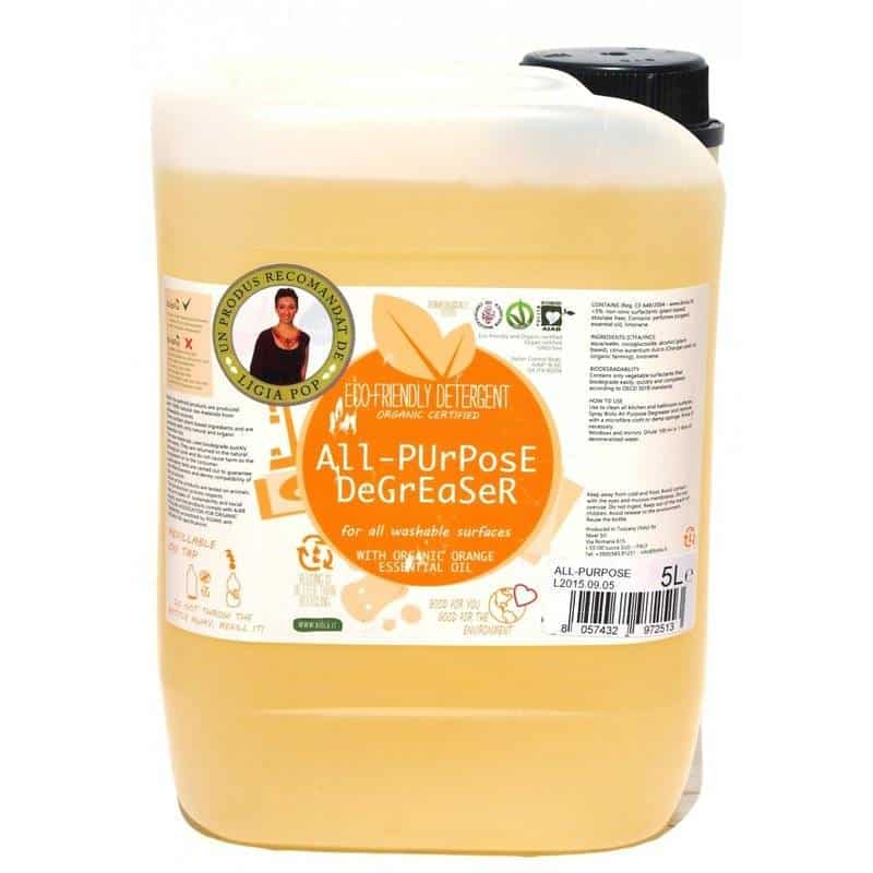 Detergent/degresant Eco Universal Cu Ulei De Portocale 5l - BIOLU