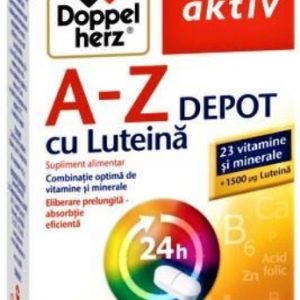 Doppelherz Aktiv A-Z Retard cu luteina - 30 comprimate (+10 comprimate extra)