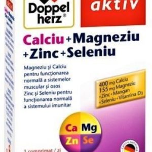 Doppelherz Aktiv Calciu + magneziu + zinc + seleniu - 30 comprimate