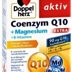 Doppelherz Aktiv Coenzima Q10 Extra + Magneziu + B1 + B5 + B6 - 30 capsule