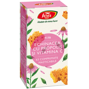 ECHINACEA CU PROPOLIS SI VITAMINA C F170 63cpr