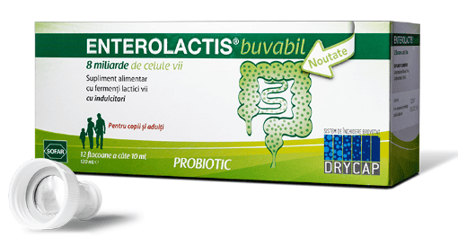 Enterolactis solutie buvabila 10ml - 12 flacoane Sofar
