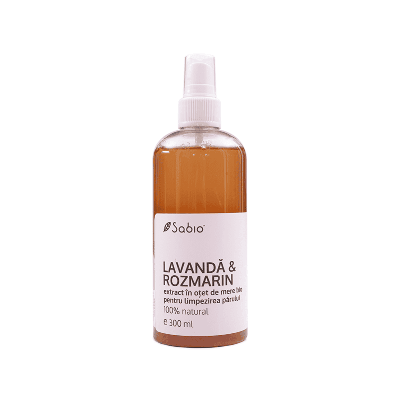 Extract in otet de mere BIO pt par cu Lavanda si Rozmarin – 300ml - Sabio