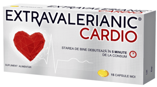 Extravalerianic Cardio - 15 capsule moi Biofarm