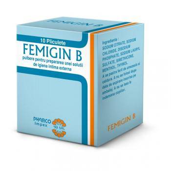 FEMIGIN B PULBERE IGIENA INTIMA 10pl