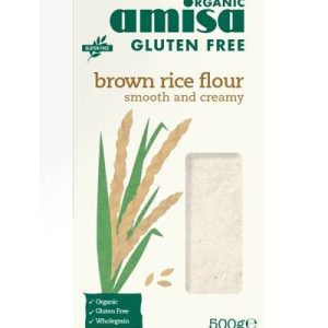 Faina de orez brun eco-bio fara gluten 500g - Amisa