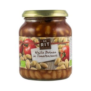 Fasole alba in sos de rosii - eco-bio 360g - De Rit