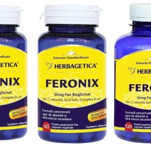 Feronix (Fier Bisglicinat) - Herbagetica 30 capsule