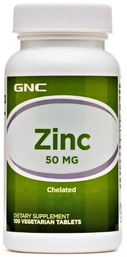 GNC Zinc 50mg - 100 tablete vegetale