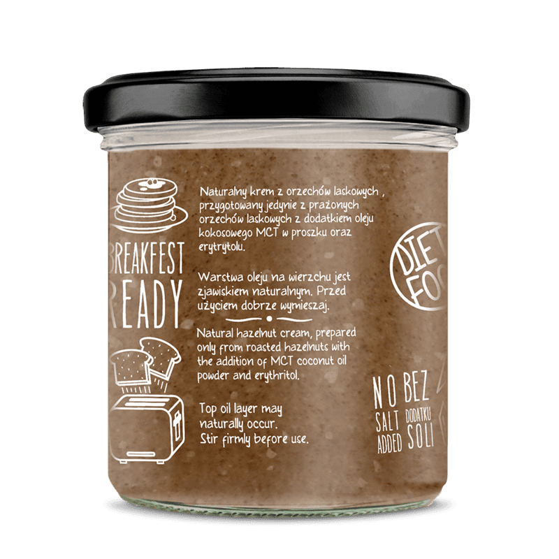 Keto crema de alune de padure