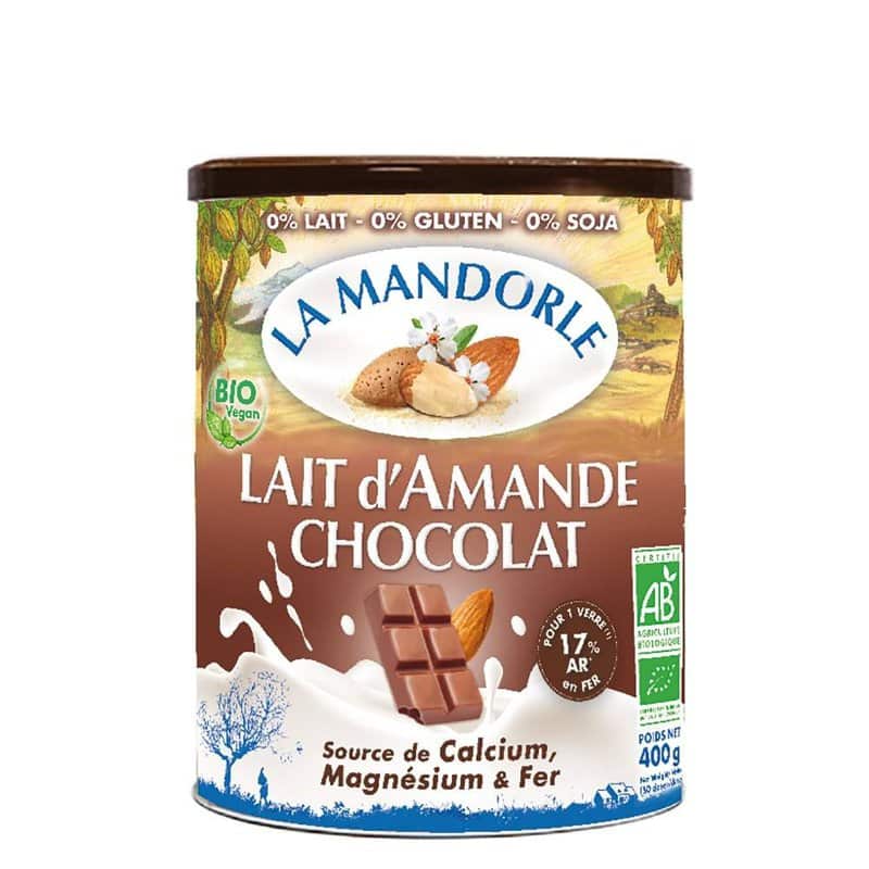 Lapte praf de migdale cu ciocolata