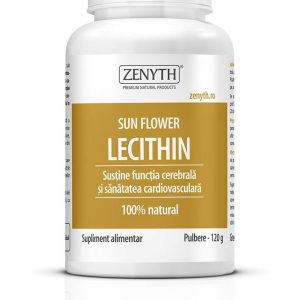 Lecitina de floarea soarelui - Sun Flower Lecithin - pulbere 120g - Zenyth