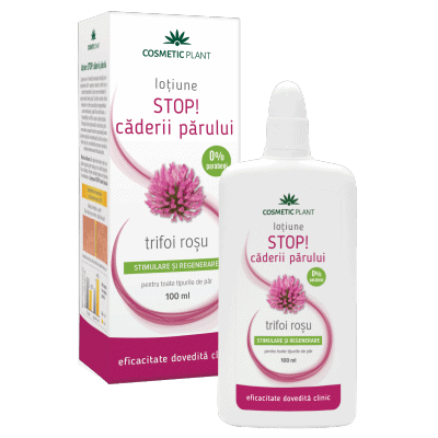 Lotiune STOP! caderii parului cu trifoi rosu 100ml - Cosmetic plant