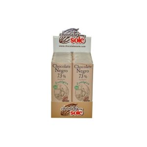 MINI CIOCOLATA NEAGRA BIO 73% CACAO 25g - Sole