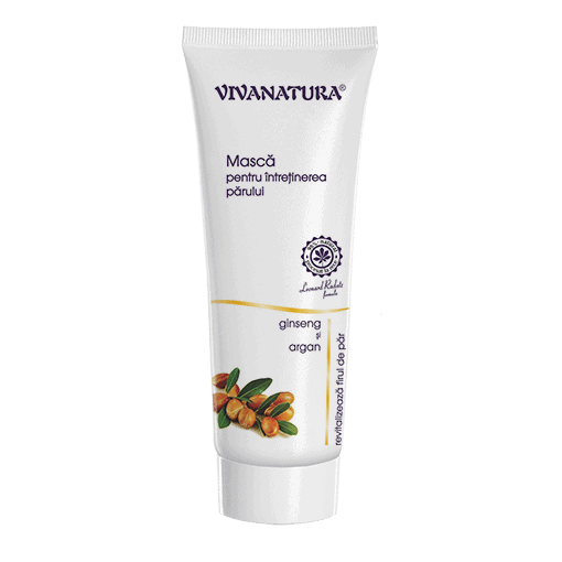 Masca de par cu ginseng si argan 250ml - Viva Natura