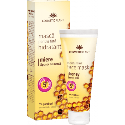 Masca hidratanta pentru fata cu miere si laptisor de matca 50ml - Cosmetic plant