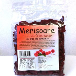 Merisoare confiate cu sirop de ananas 200g ECO-BIO - Deco Italia