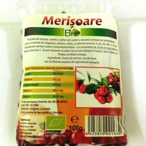 Merisoare confiate cu suc de mar 100g ECO-BIO - Deco Italia