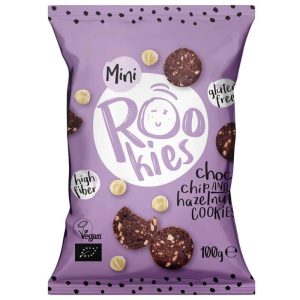 Mini cookies cu ciocolata si alune