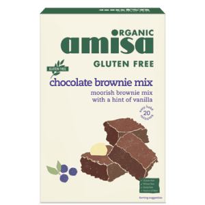 Mix pentru prajitura brownie fara gluten eco-bio 400g - Amisa