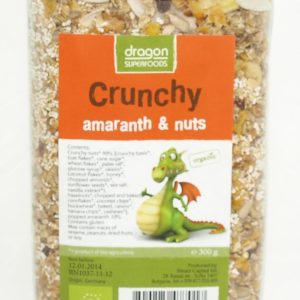 Muesli CRUNCHY cu amaranth si nuci 300g - eco-bio - Dragon Superfoods