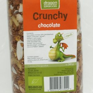 Muesli CRUNCHY cu ciocolata 300g - eco-bio - Dragon Superfoods