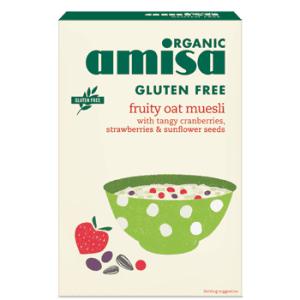 Muesli cu fructe si ovaz fara gluten eco-bio 325g - Amisa