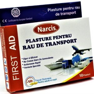 Narcis Plasturi pentru rau de miscare/transport - 10 bucati