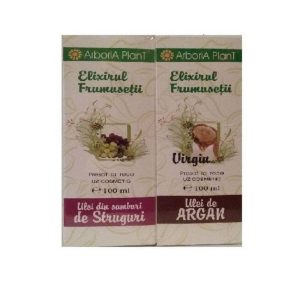 Pachet Ulei de argan 100ml + Ulei de struguri 100ml - Arboria Plant