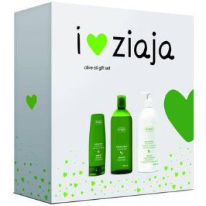 Pachet cadou lotiune de corp + crema de maini + gel de dus cu ulei de masline OLIVE OIL