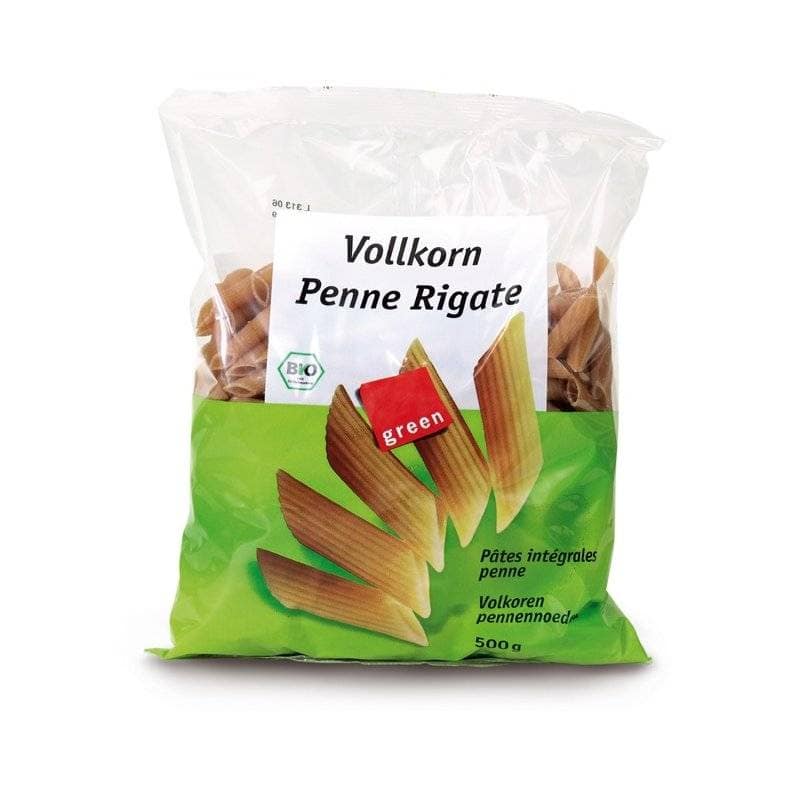 Penne integrale din grau dur BIO 500g - GREEN ORGANICS