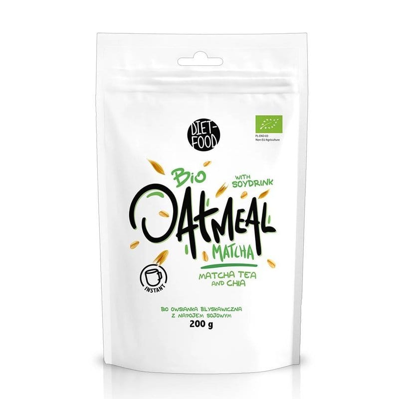 Porridge instant din ovaz cu matcha