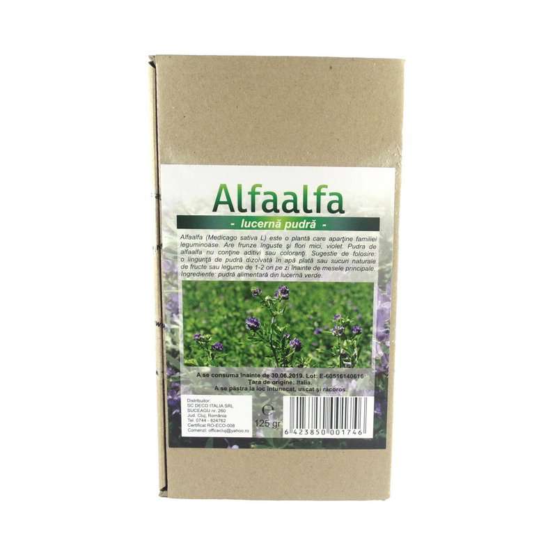 Pulbere lucerna verde alfalfa 200g