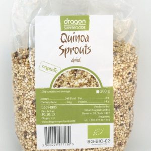 Quinoa alba - germinata si uscata - 200g - ECO-BIO - DRAGON SUPERFOODS