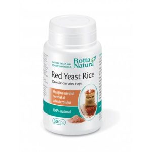 Red Yeast Rice (drojdie din orez rosu) 635mg 30cps - Rotta Natura