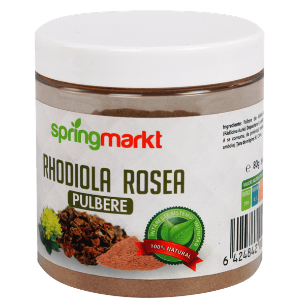 Rhodiola rosea pulbere raw 80g Adams