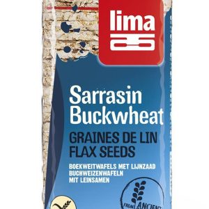 Rondele din hrisca expandata cu seminte de in eco-bio 130g - Lima