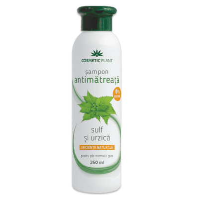 Sampon antimatreata cu sulf si urzica 250ml - Cosmetic plant