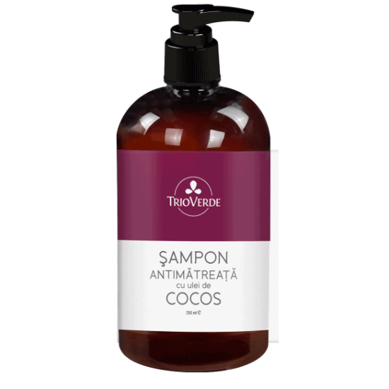 Sampon antimatreata cu ulei de cocos