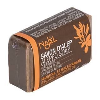 Sapun de Alep cu ulei de argan si rhassoul 100 g – NAJEL