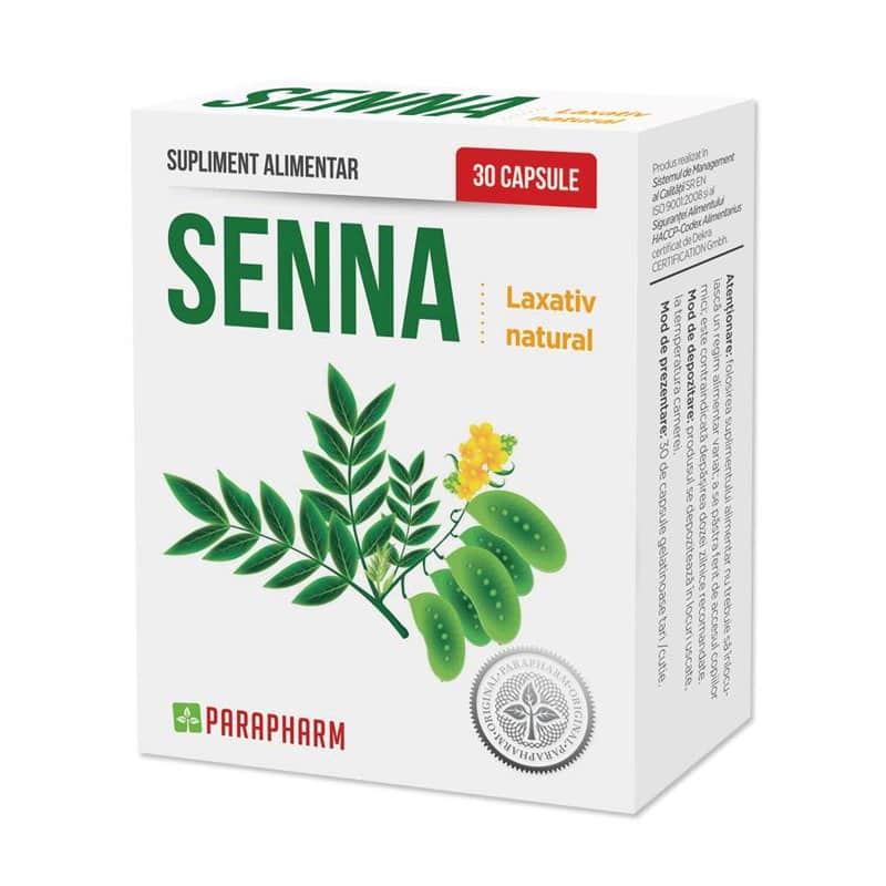 Senna - laxativ pentru constipatie - 30cps