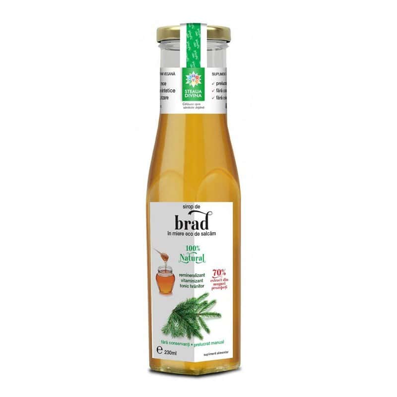 Sirop de muguri de brad in miere eco de salcam