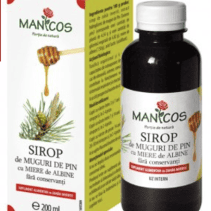 Sirop de muguri de pin cu miere 200ml - Manicos