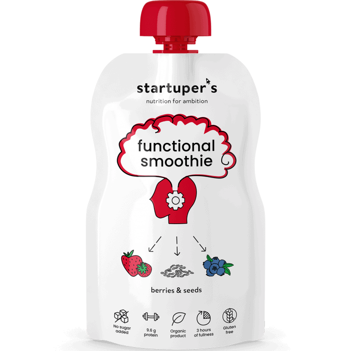 Smoothie cu fructe de padure si seminte