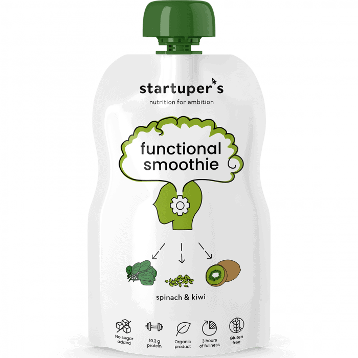 Smoothie cu spanac si kiwi
