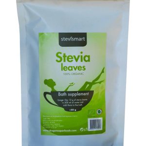 Stevia (stevie) frunze uscate raw eco-bio 50g - Dragon Superfoods