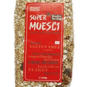 Supermuesli cu goji si canepa 250g - fara gluten - eco-bio - Dragon Superfoods