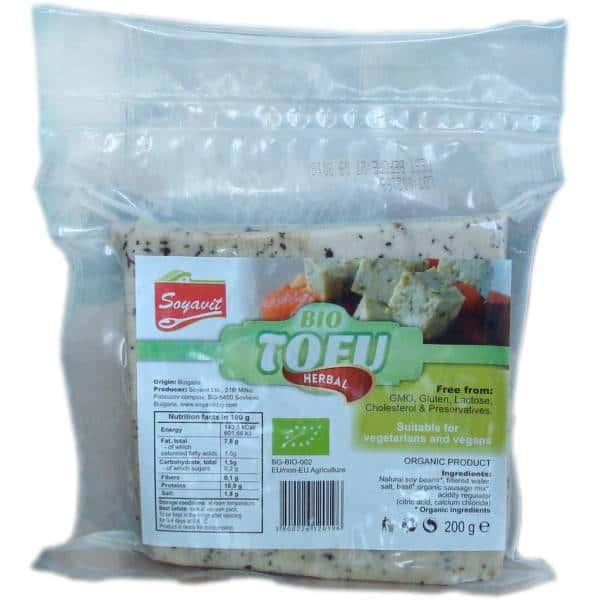 TOFU CU VERDETURI BIO 200g - SOYAVIT